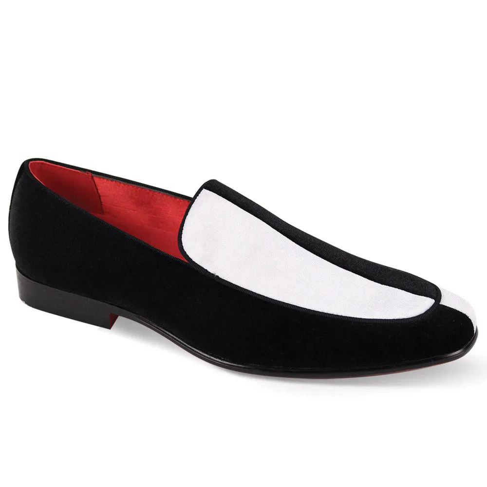 After Midnight | Velvet Split Color Loafer | 7016