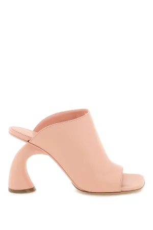 arched heel mules
