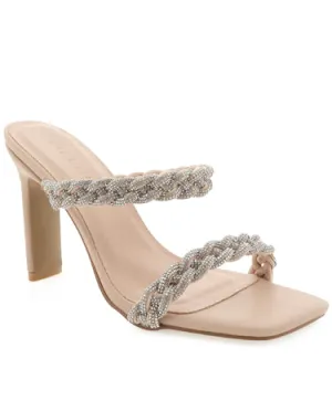 Billini Xandra - Diamante Sparkle Heels - Nude