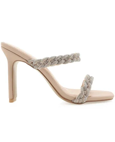 Billini Xandra - Diamante Sparkle Heels - Nude