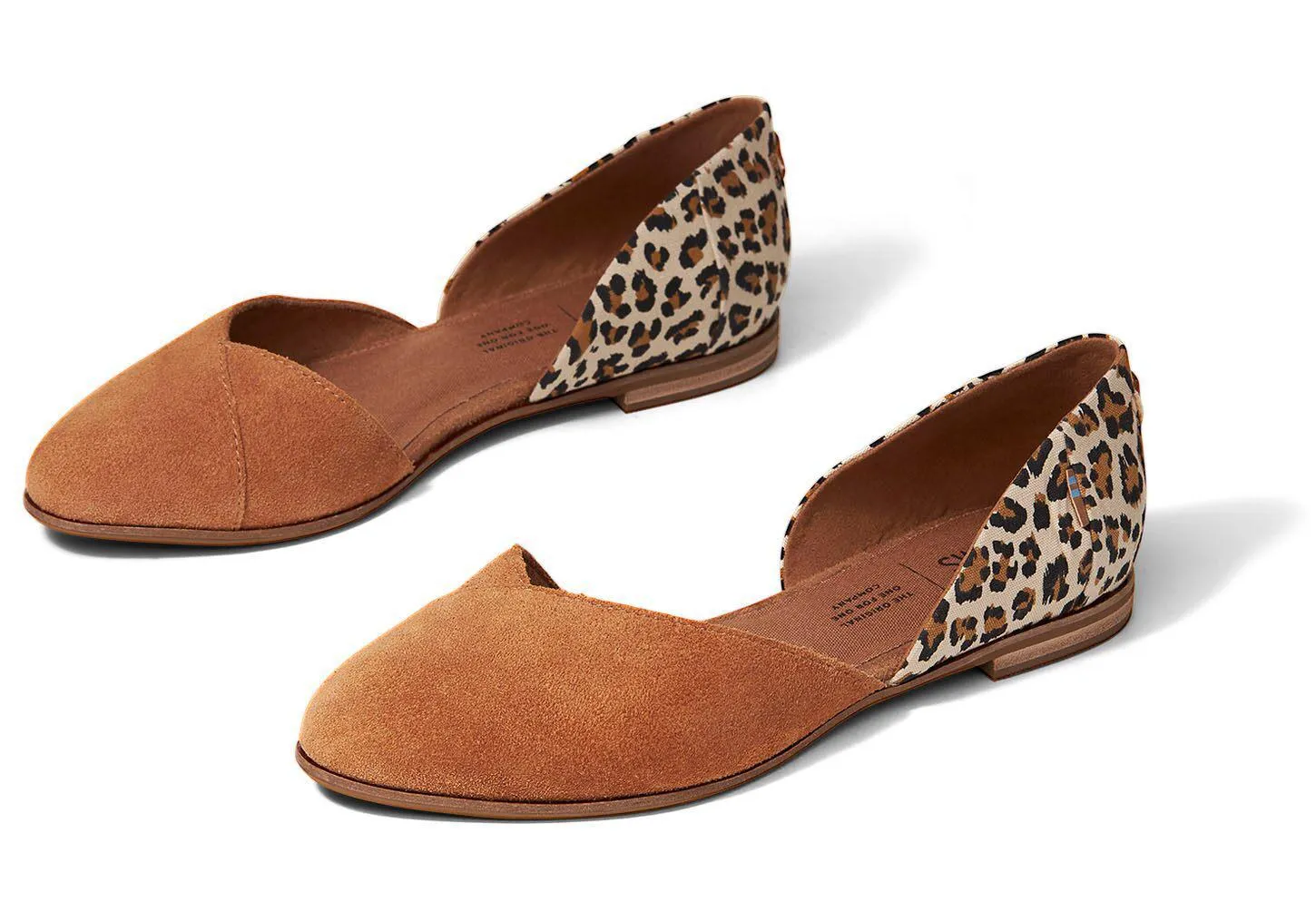 Carmel Brown Suede Leopard Women's Julie D'Orsay Flats