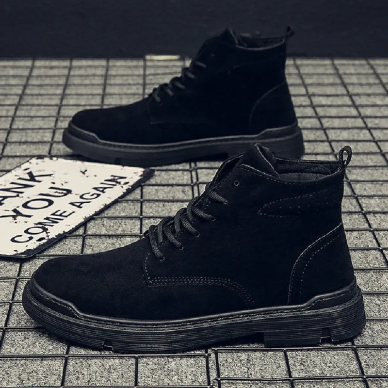 Casual leather shoes high-top boots Shoes
