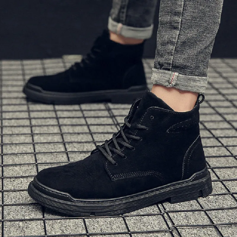 Casual leather shoes high-top boots Shoes