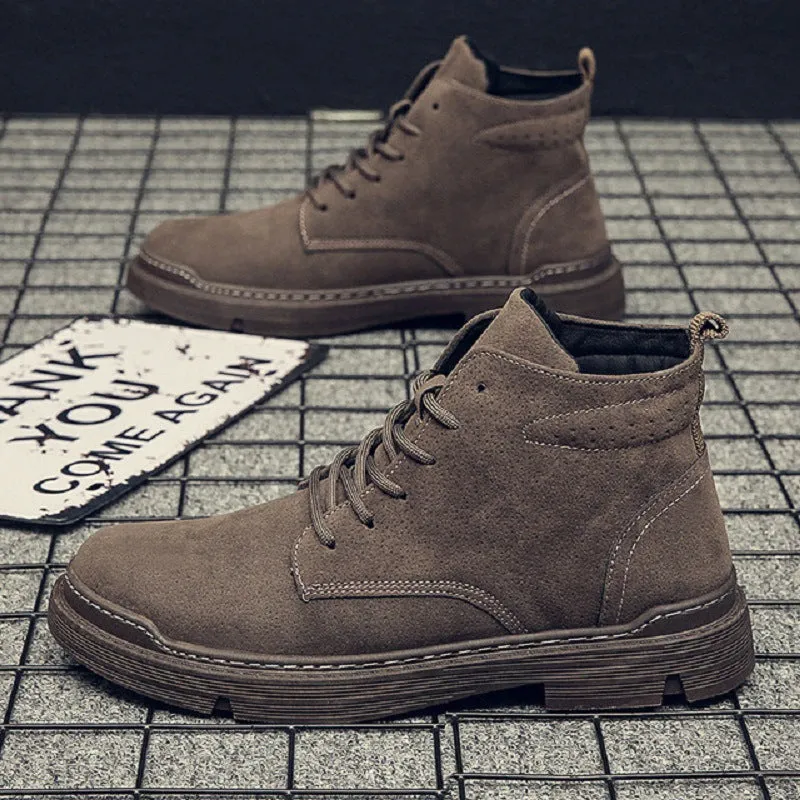Casual leather shoes high-top boots Shoes