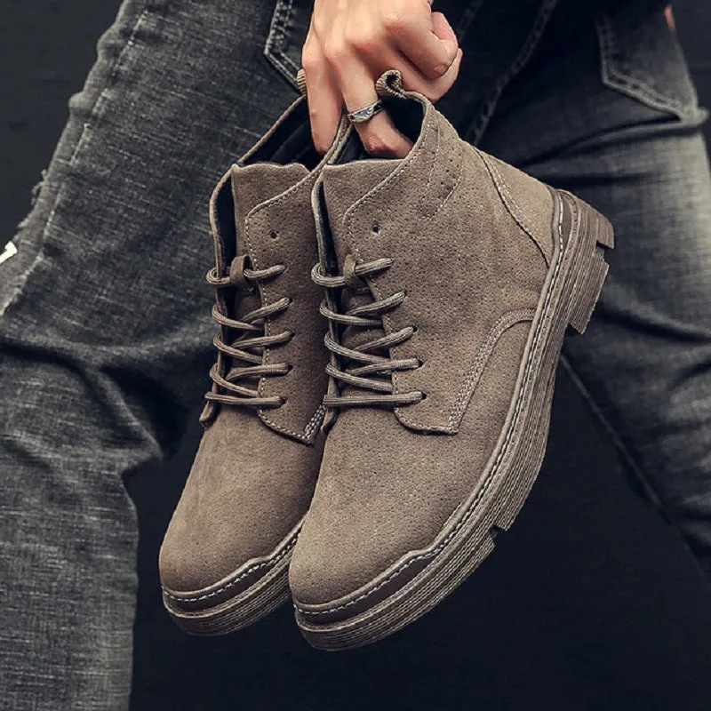 Casual leather shoes high-top boots Shoes