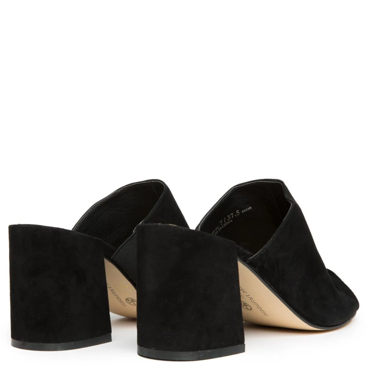 Chinese Laundry Sammy Black Heeled Slide Sandals
