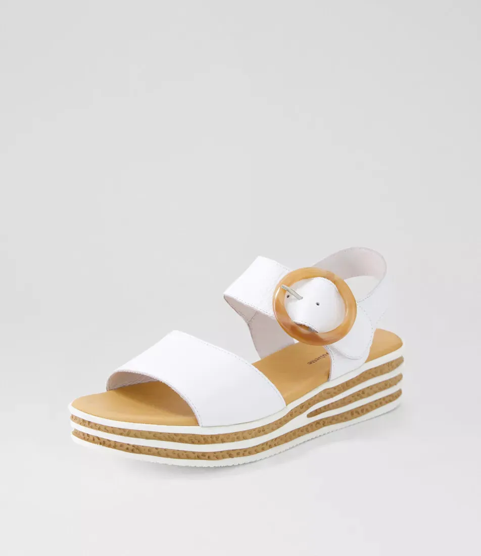 Django & Juliette 'Cubbie Sandal' - White