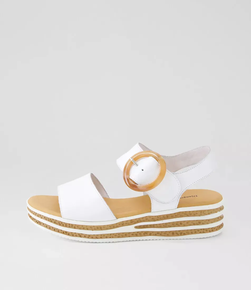 Django & Juliette 'Cubbie Sandal' - White