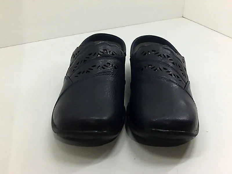 Easy Street Women's Navy Closed Toe Mules Size 7