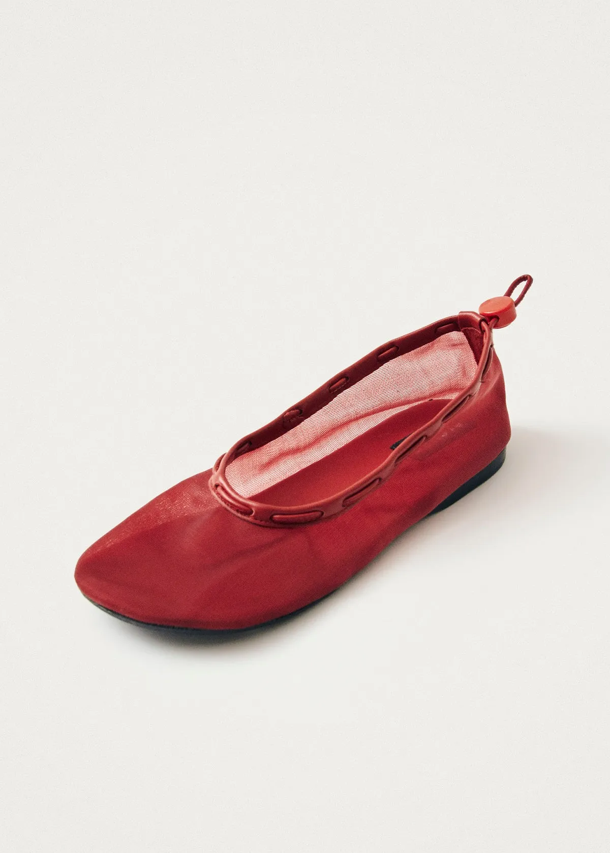 Gill Mesh Red Ballet Flats