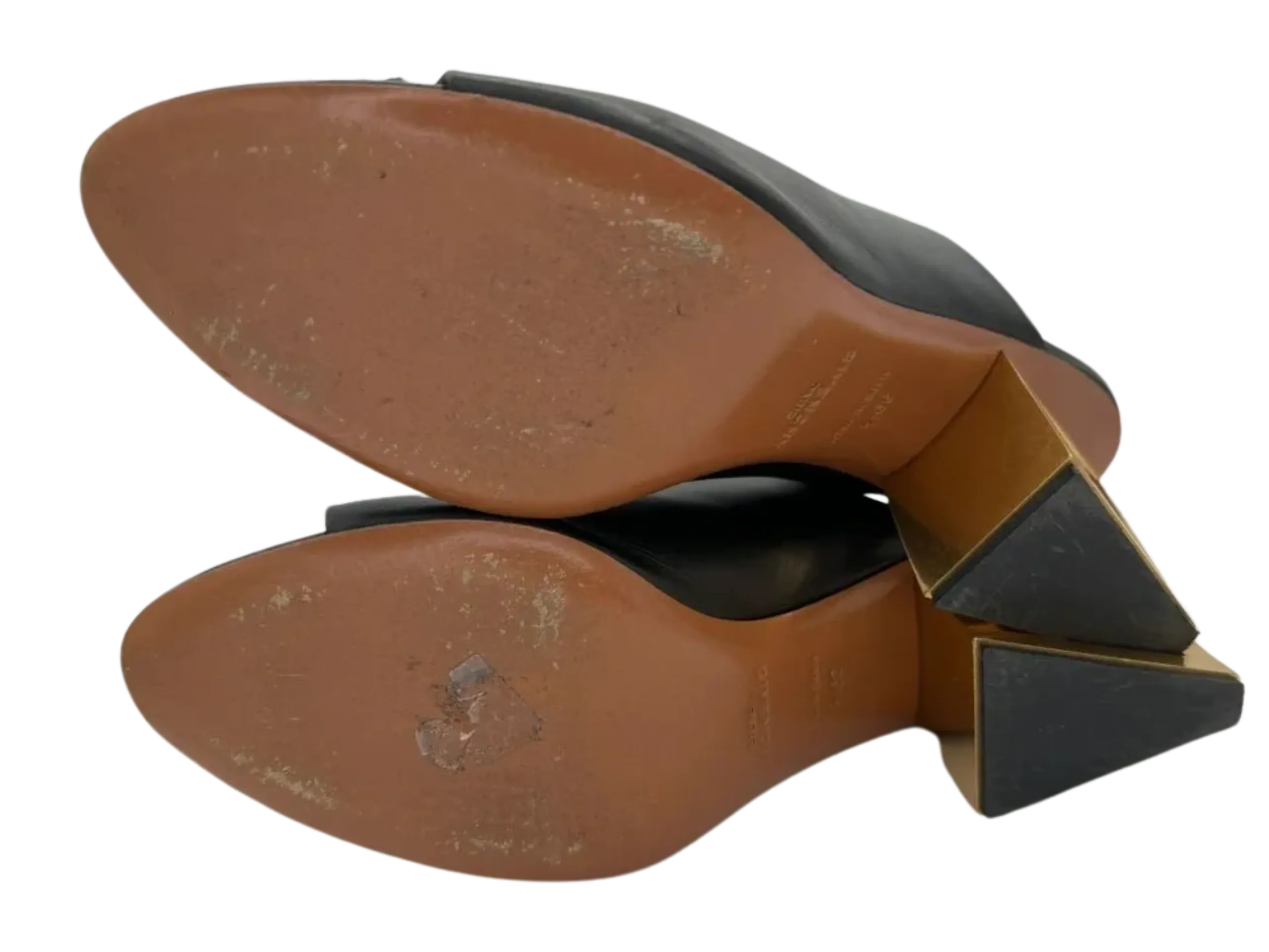 Givenchy Logo-Heel Leather Mules