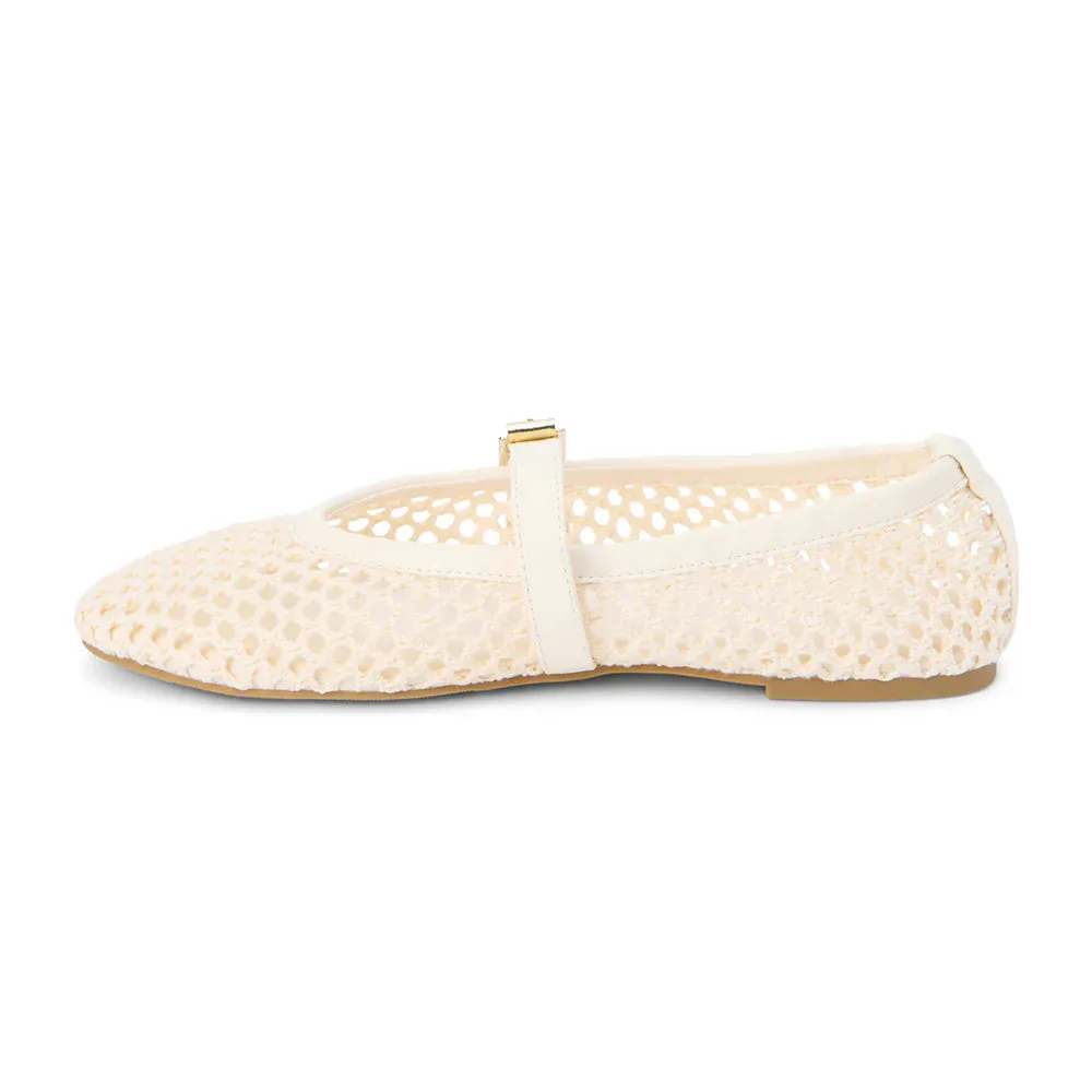 IT GIRL MESH BALLET FLAT X IVORY