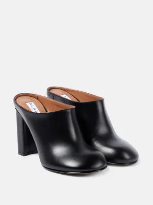Leather mules