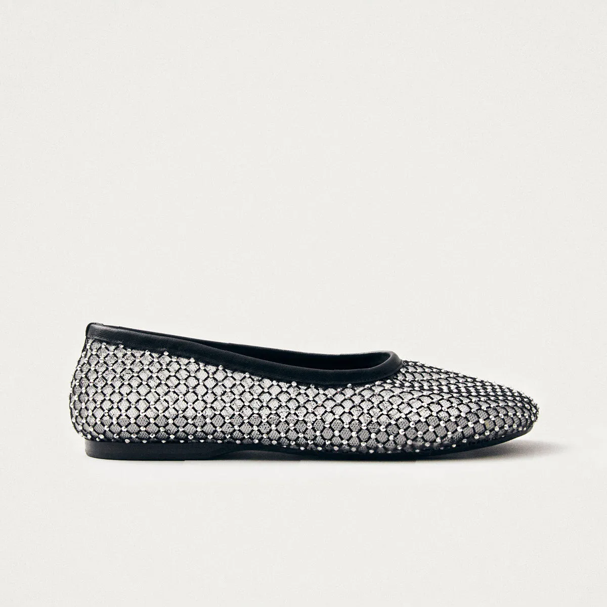 Lorain Mesh Glow Black Ballet Flats