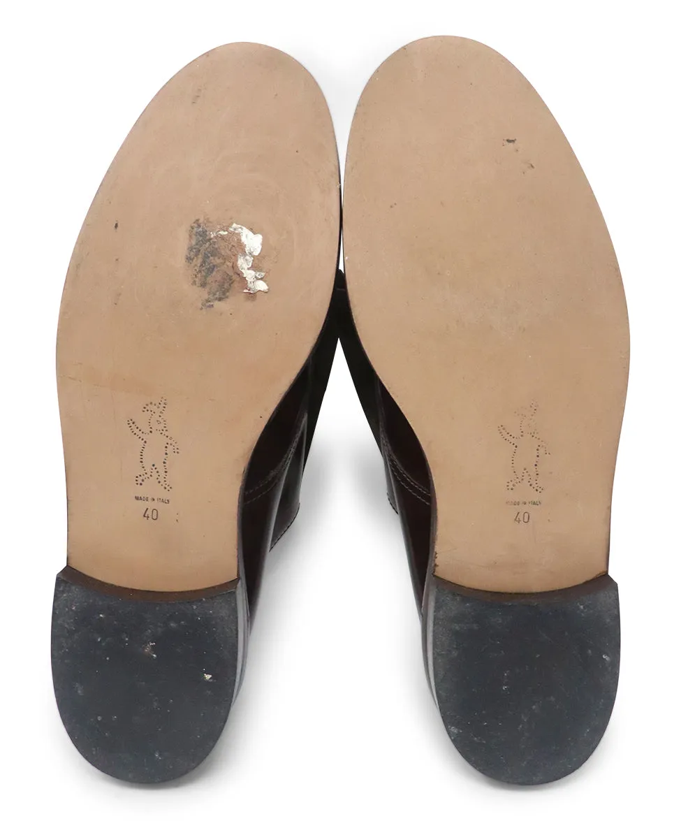 Marni Brown & Green Leather Oxfords sz 10