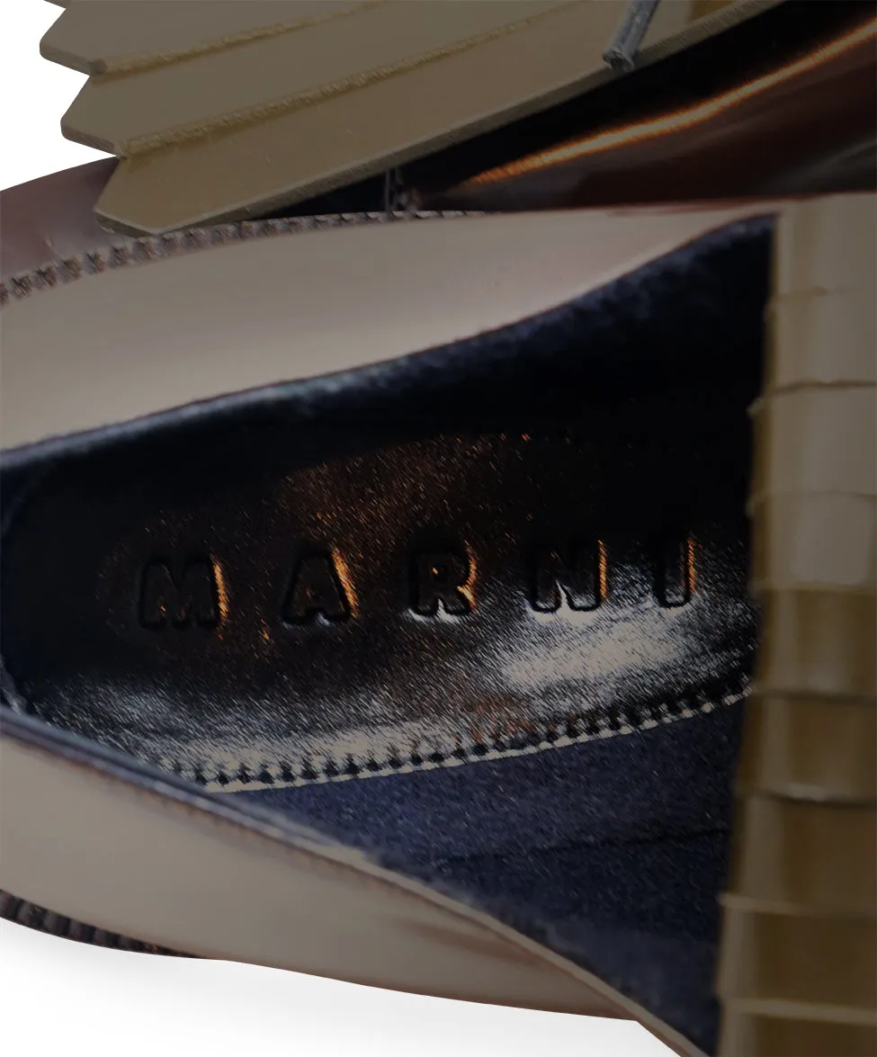 Marni Brown & Green Leather Oxfords sz 10