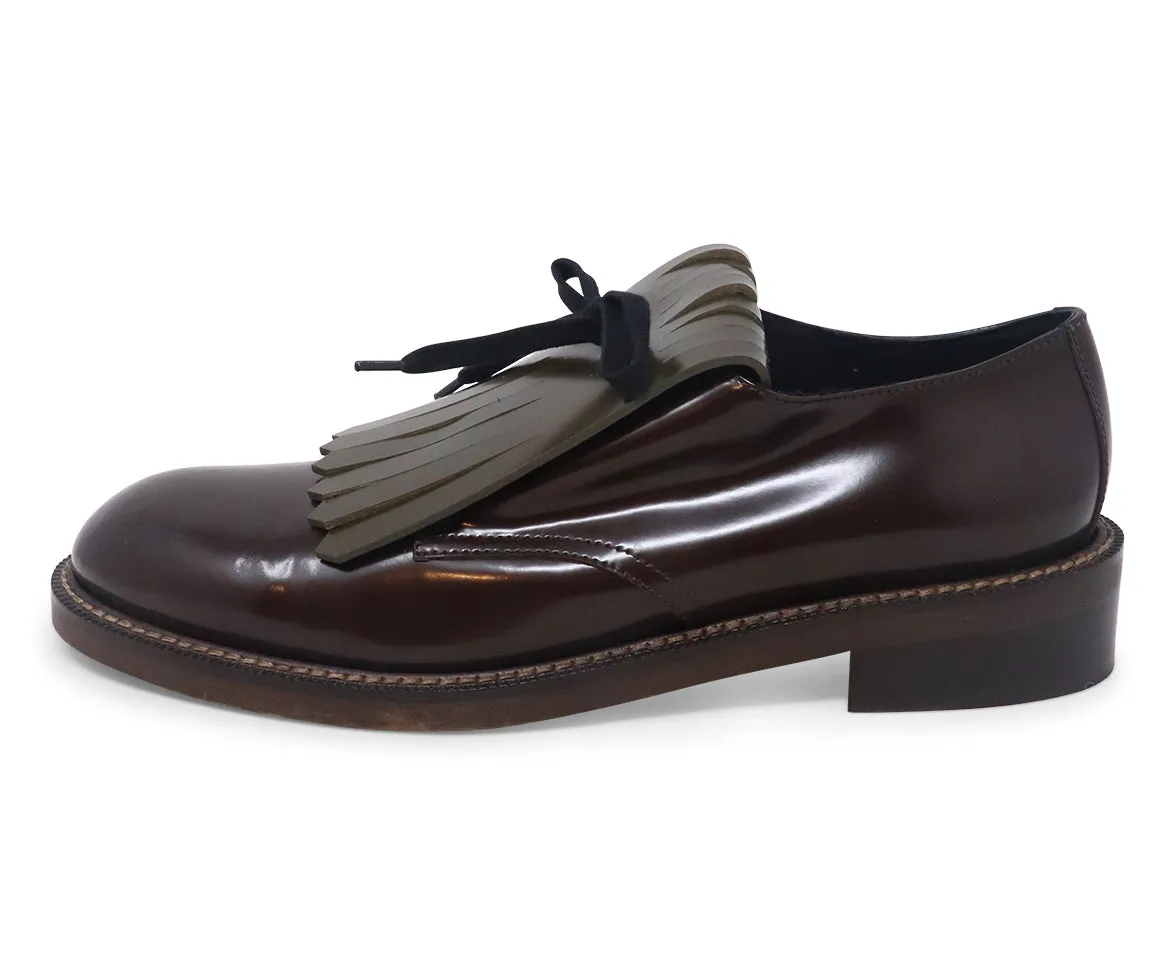 Marni Brown & Green Leather Oxfords sz 10