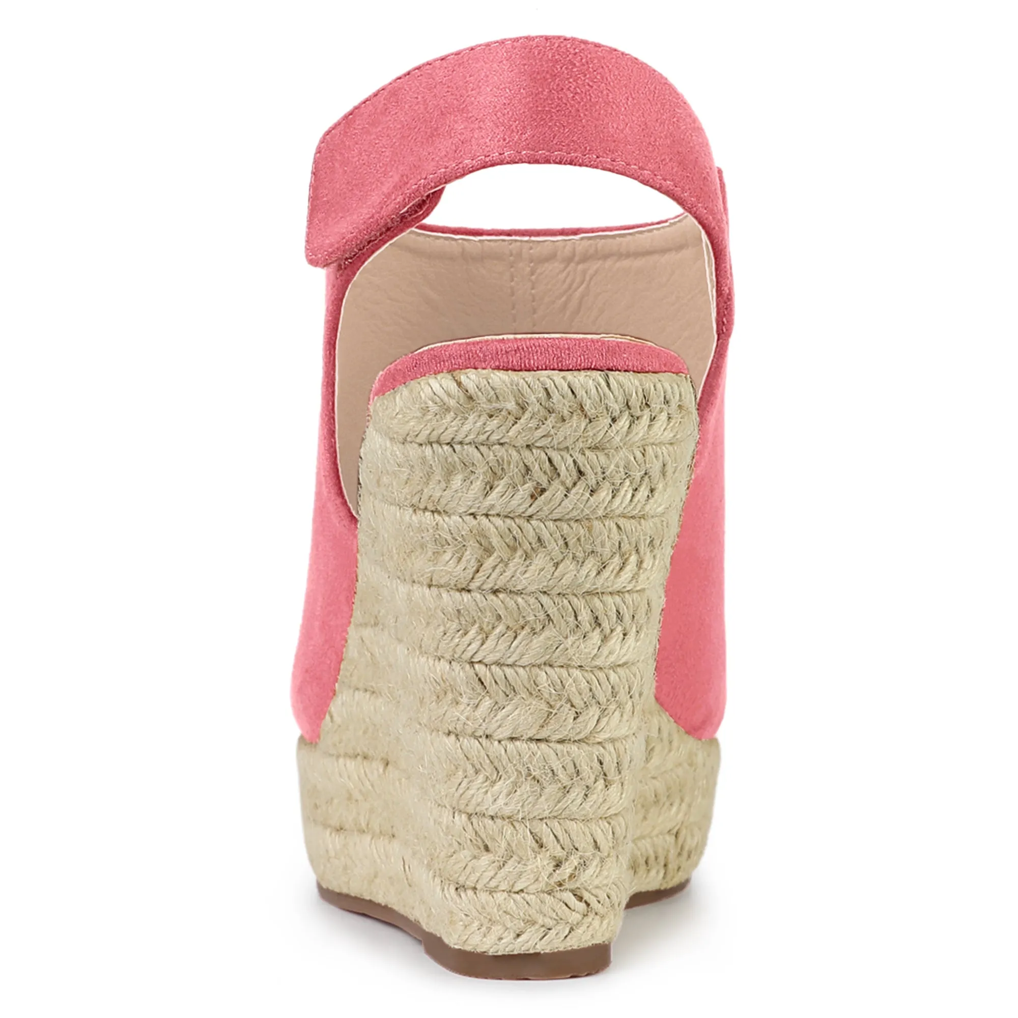 Open Toe Espadrille Platform Wedge Heel Slingback Sandals