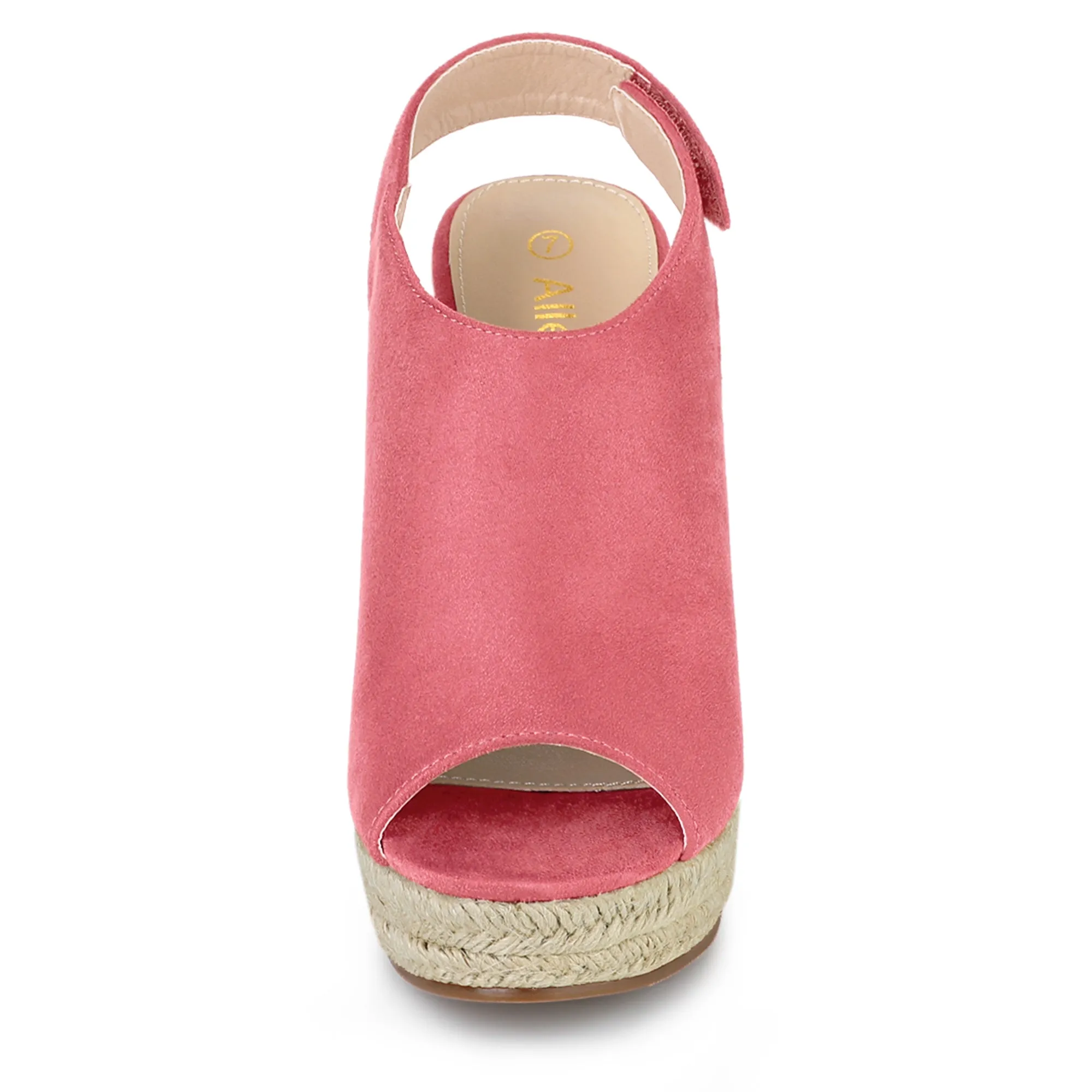 Open Toe Espadrille Platform Wedge Heel Slingback Sandals