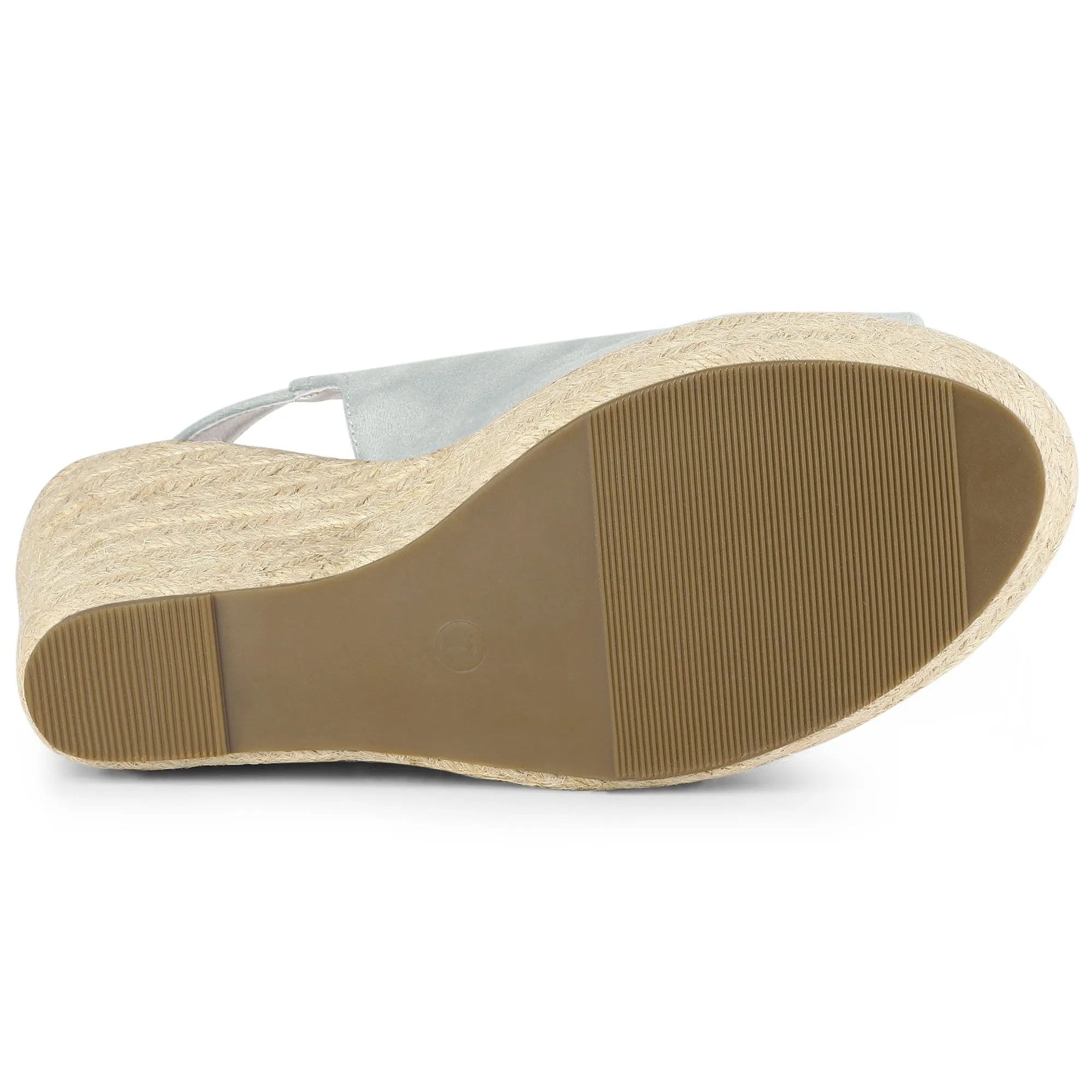 Open Toe Espadrille Platform Wedge Heel Slingback Sandals
