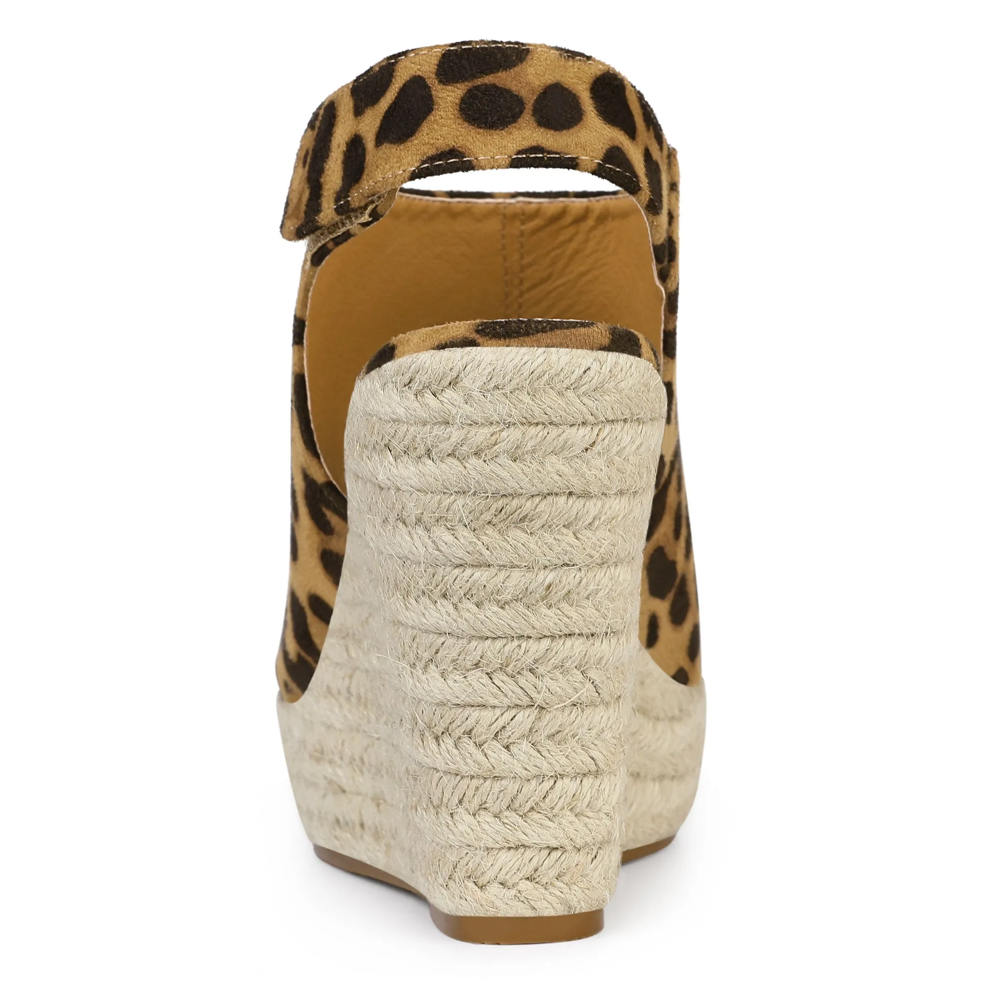 Open Toe Espadrille Platform Wedge Heel Slingback Sandals
