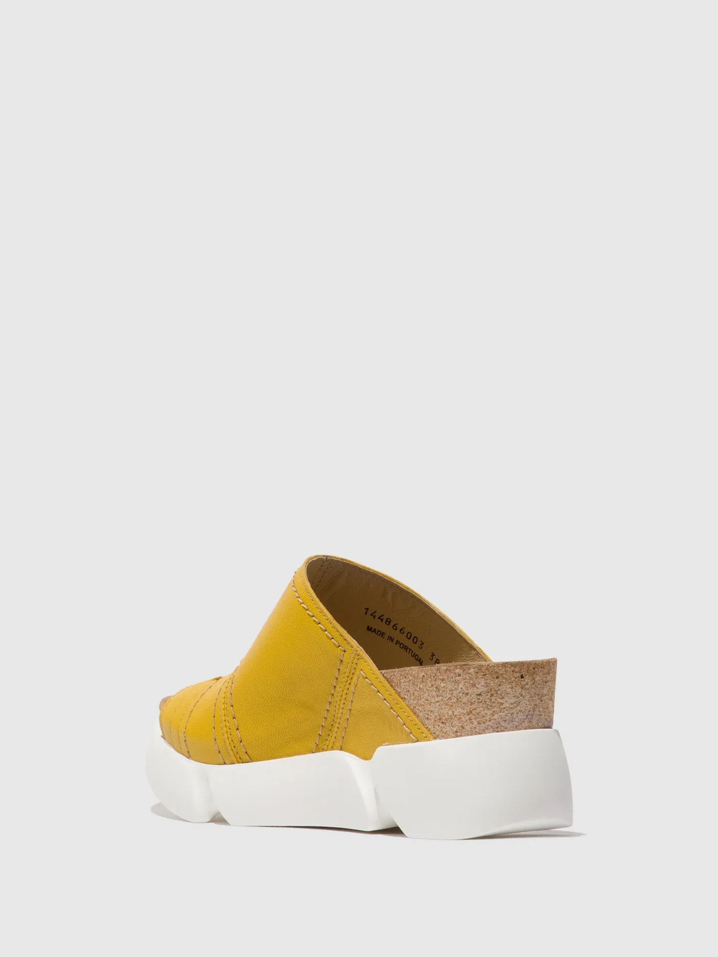 Open Toe Mules SIVE866FLY BRIGHT YELLOW