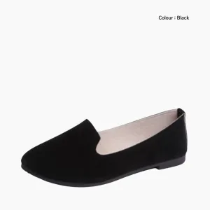 Round-Toe, Slip-On : Ballet Flats