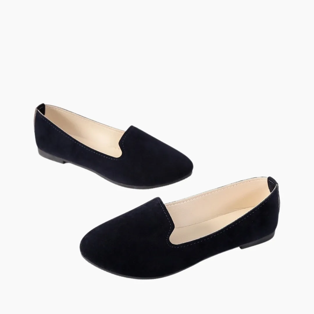 Round-Toe, Slip-On : Ballet Flats