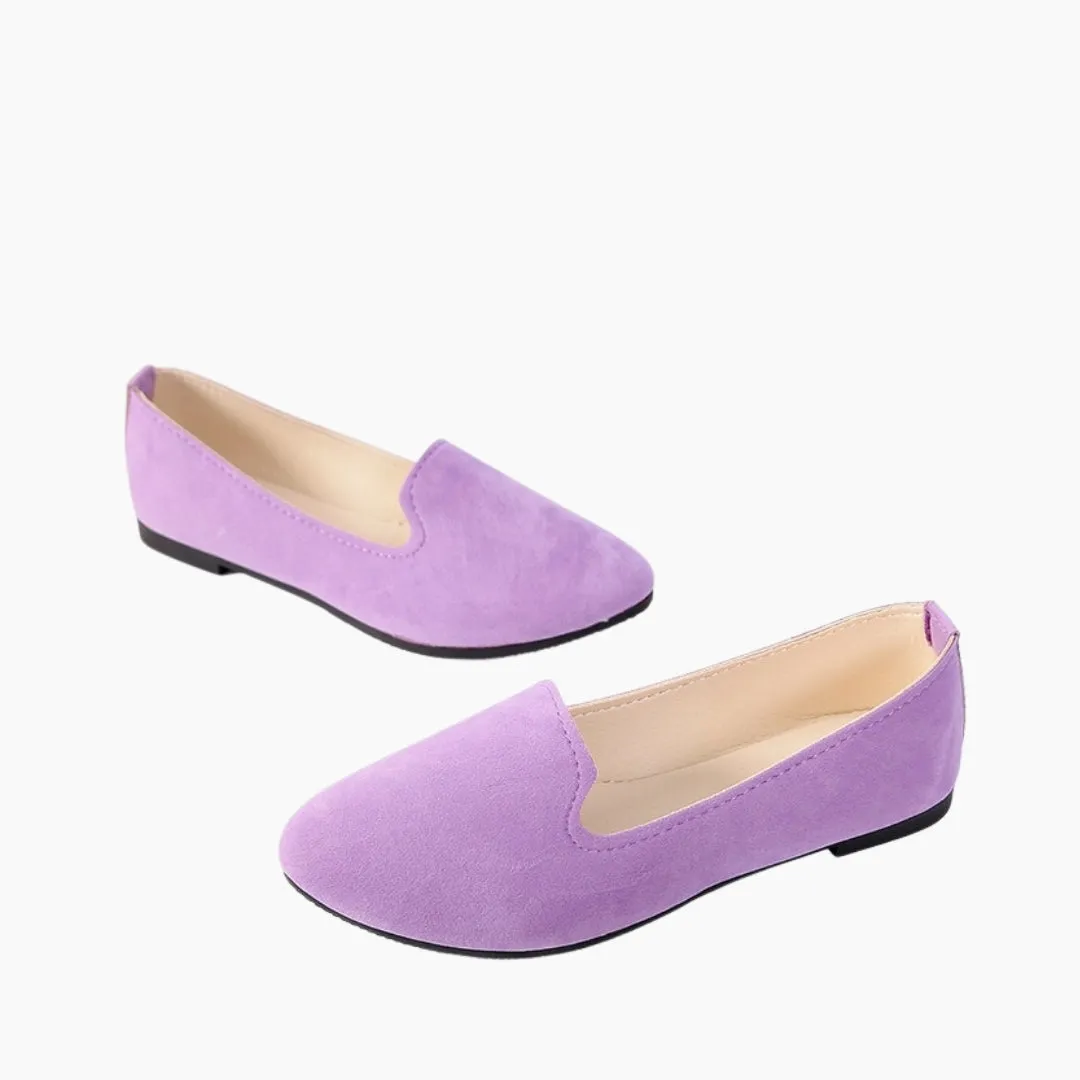 Round-Toe, Slip-On : Ballet Flats
