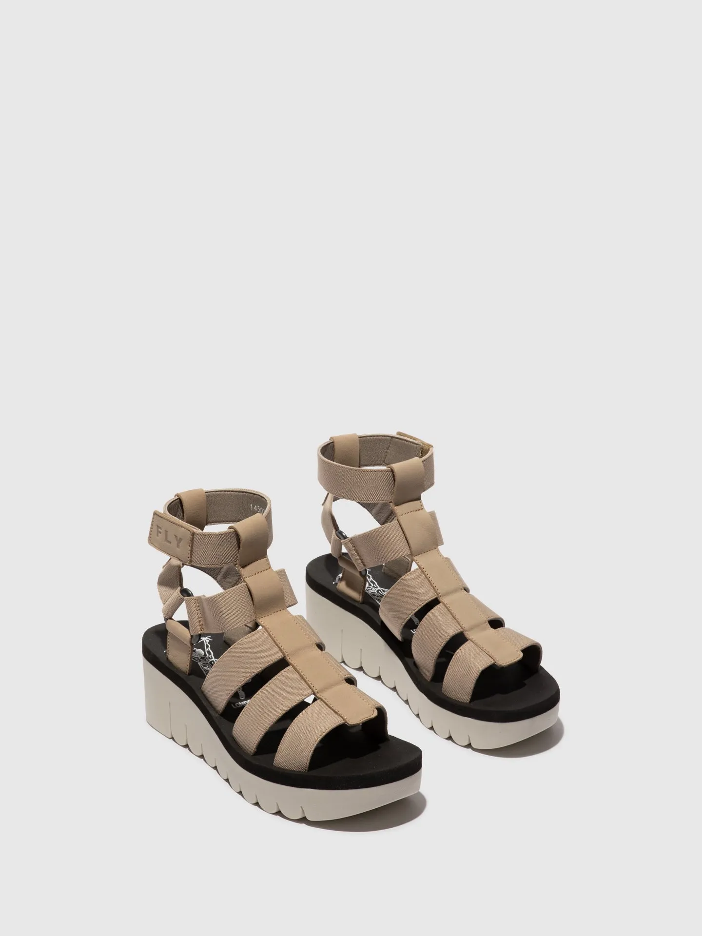 Strappy Sandals YUFI032FLY CLOUD/BEIGE/BLACK