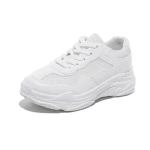 White Platform Sneakers