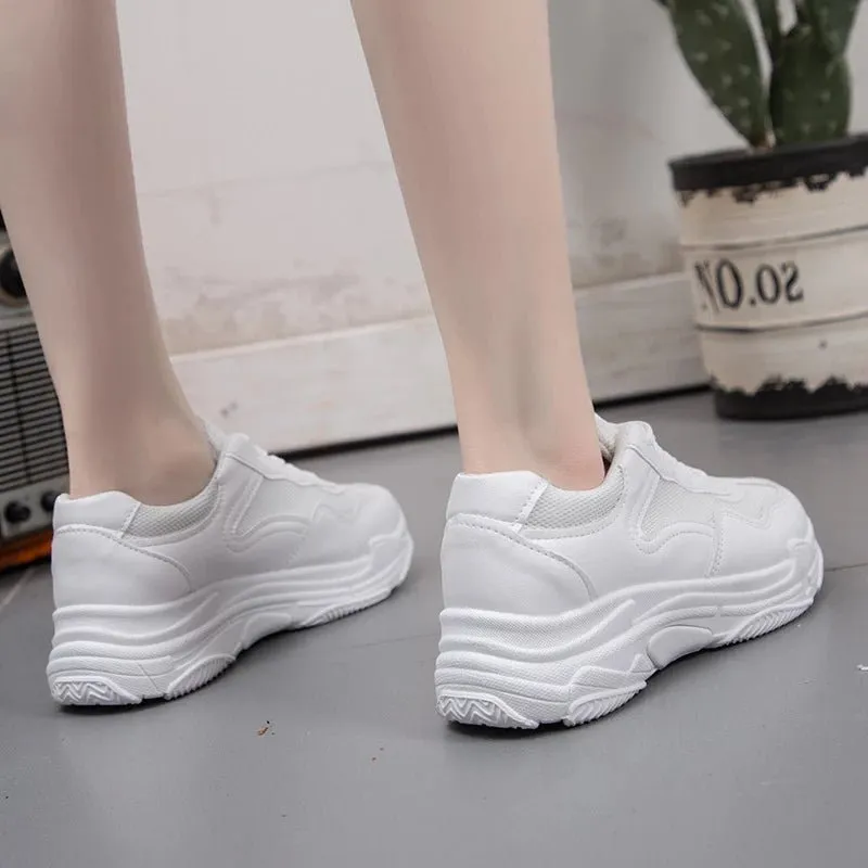 White Platform Sneakers