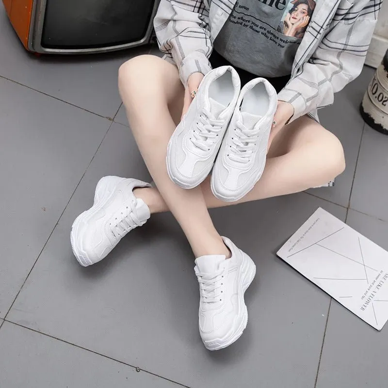 White Platform Sneakers